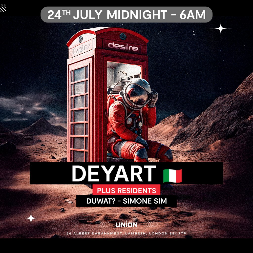 DESIRE - Weekly Thursday After Party - DEYART
