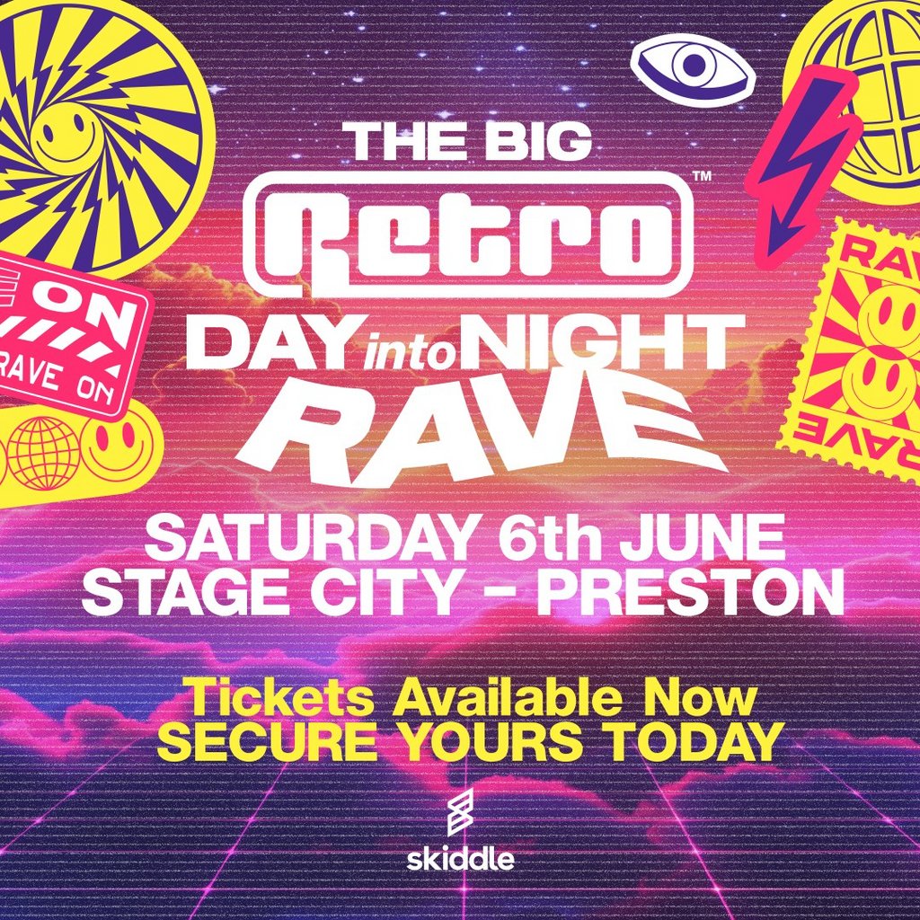 Retro Events present THE BIG RETRO DAY INTO NIGHT RAVE