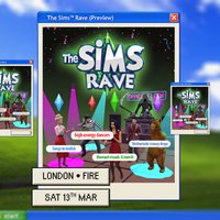 The Sims Rave at FIRE Nightclub London
