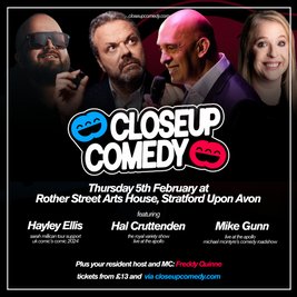 CLOSEUP COMEDY at Rother St Arts House w/ Hal Cruttenden + more!