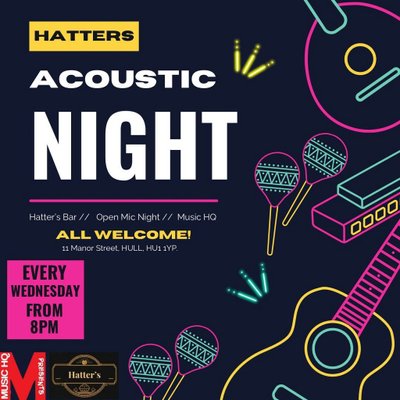 Acoustic Wonderland Open Mic at The Mad Hatter Cafe Bar