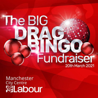 Manchester Central Labour Party Drag Bingo Fundraiser at Virtual Event