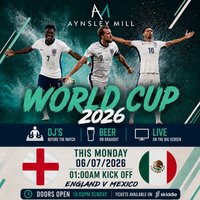 Aynsley Mill Fan Zone: England V Mexico at Aynsley Mill 