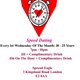 Speed Dating. 18 -  25 years. Wednesdays Event Title Pic