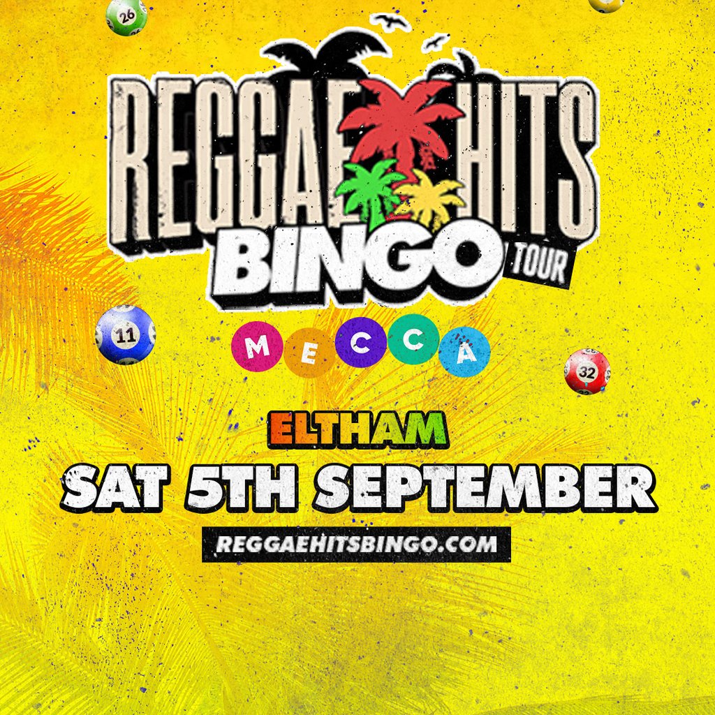 Reggae Hits Bingo Eltham | SOLD OUT