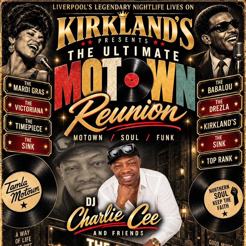Kirklands " Presents The Ultimate Motown Reunion" at The Fly In The Loaf, Liverpool