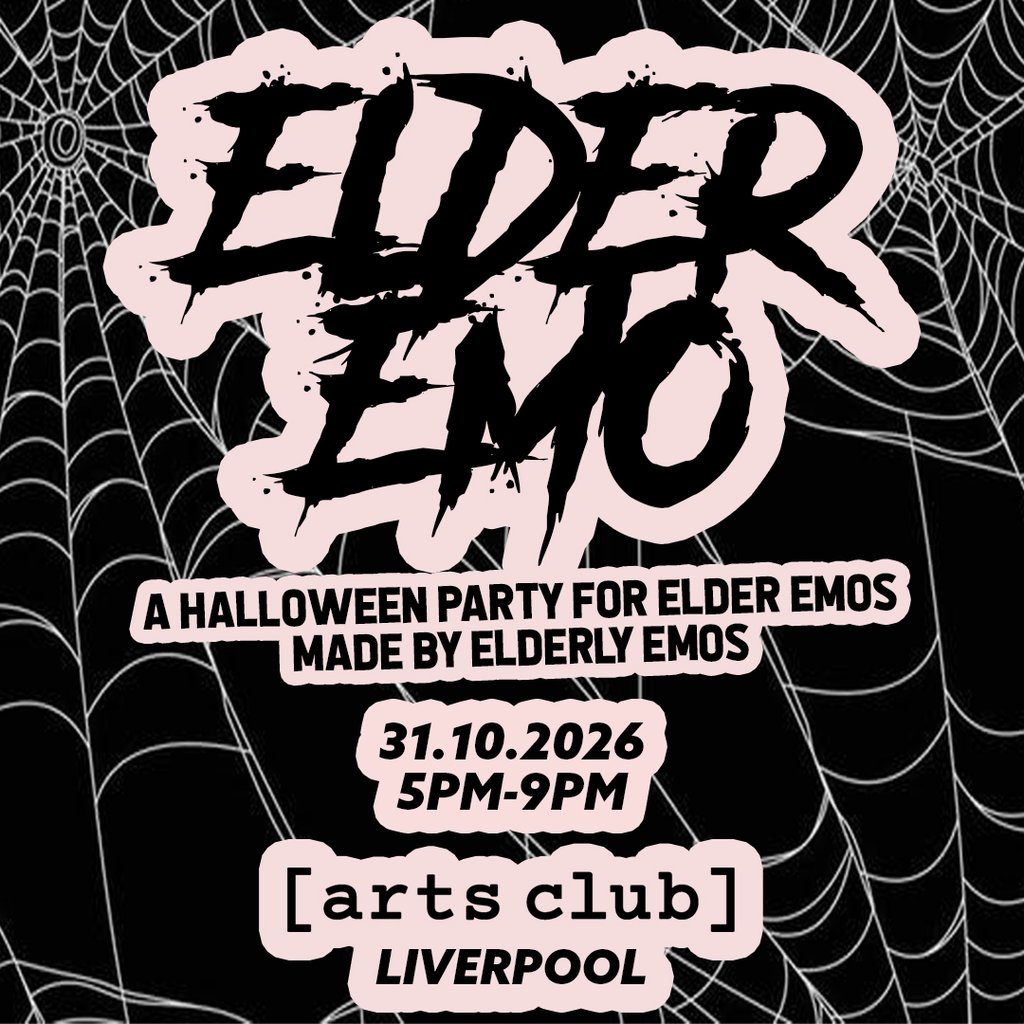 Elder Emo Halloween Party (Liverpool) — gig artwork