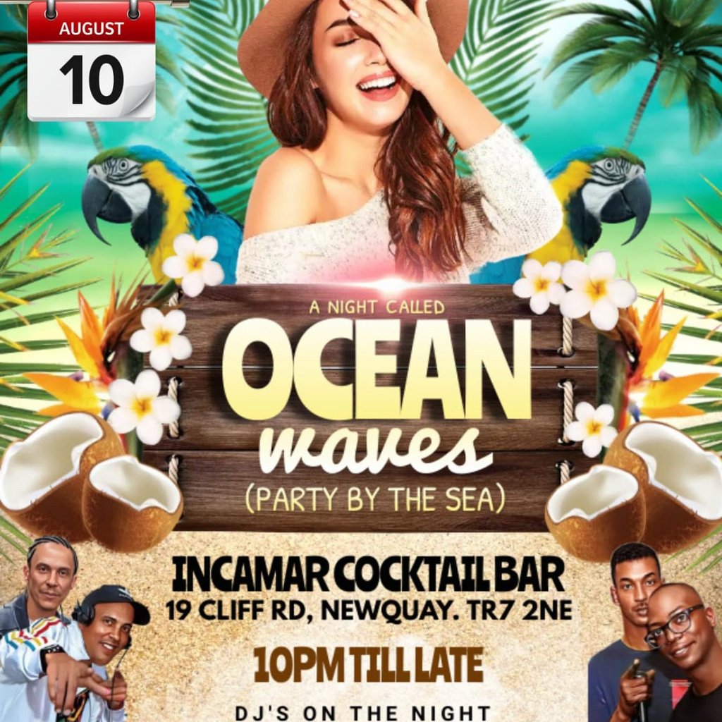 OCEAN WAVES (party by the sea), Incamar Cocktail Bar, Newquay, 10