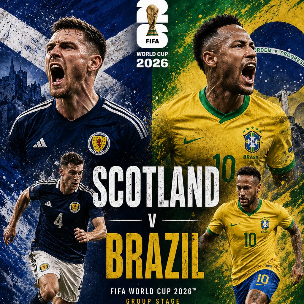 FIFA World Cup 2026 Scotland V Brazil