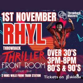 Throwback Masters Rhyl Over 30's Halloween Throwback Thriller