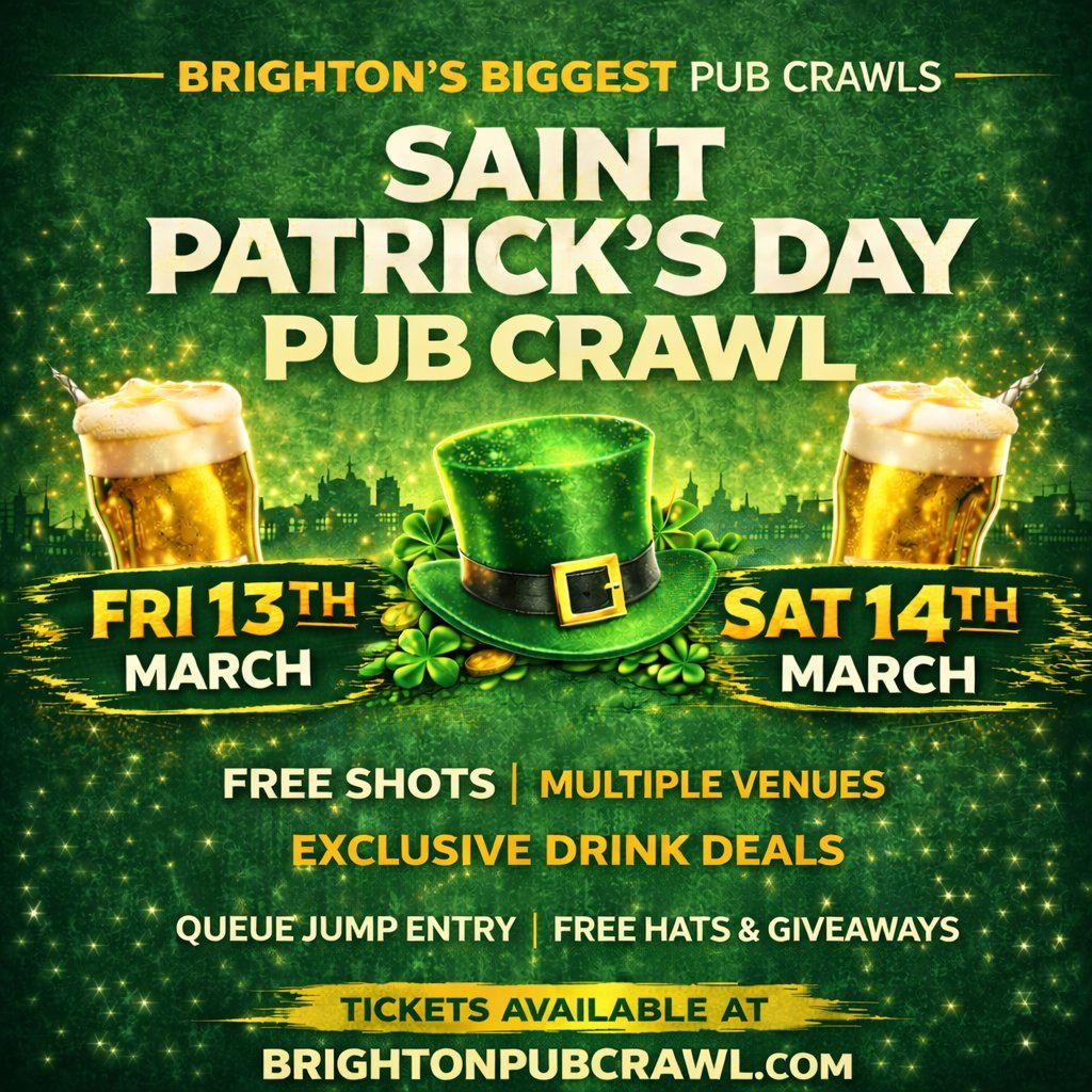 SaintPatrick´s Day Pub Crawl - Brighton