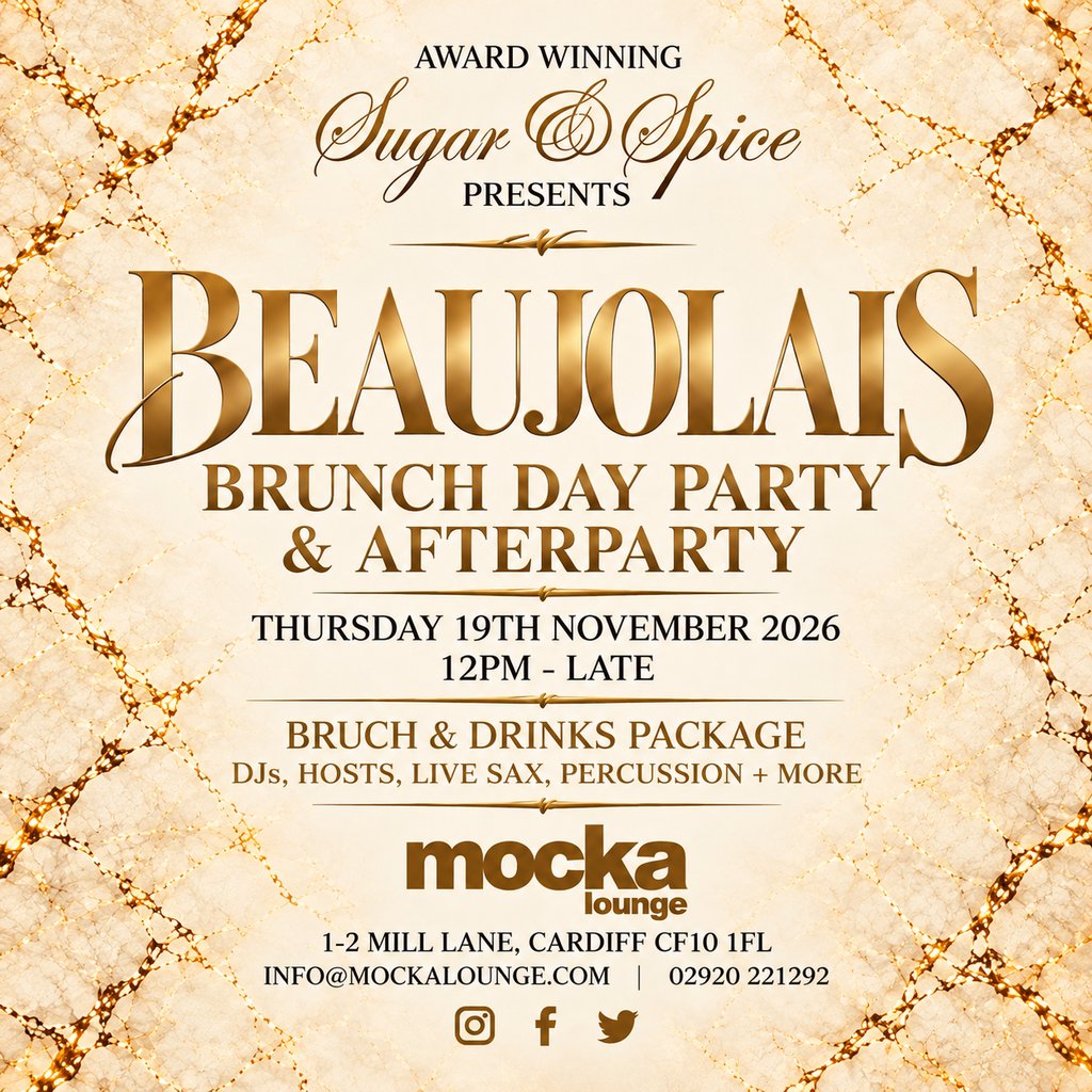 Sugar&Spice Beaujolais Afterparty | Mocka Lounge - Thur 19 Nov