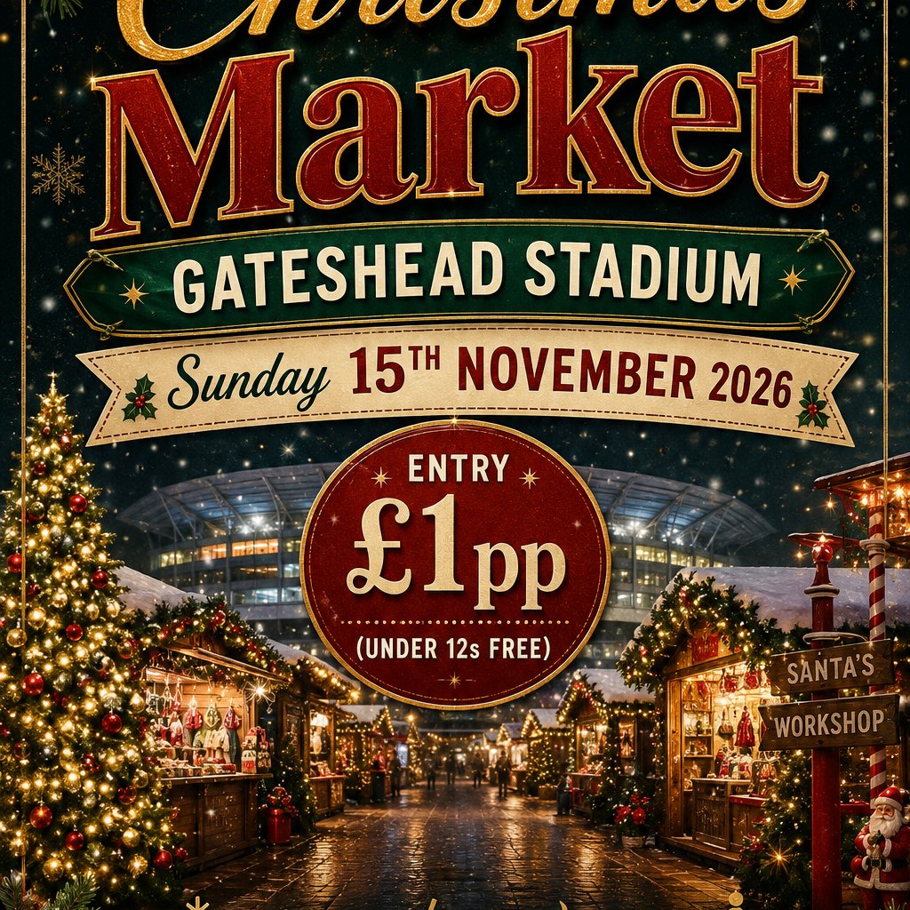 Gateshead Stadium Christmas Market at Gateshead International Stadium, Gateshead