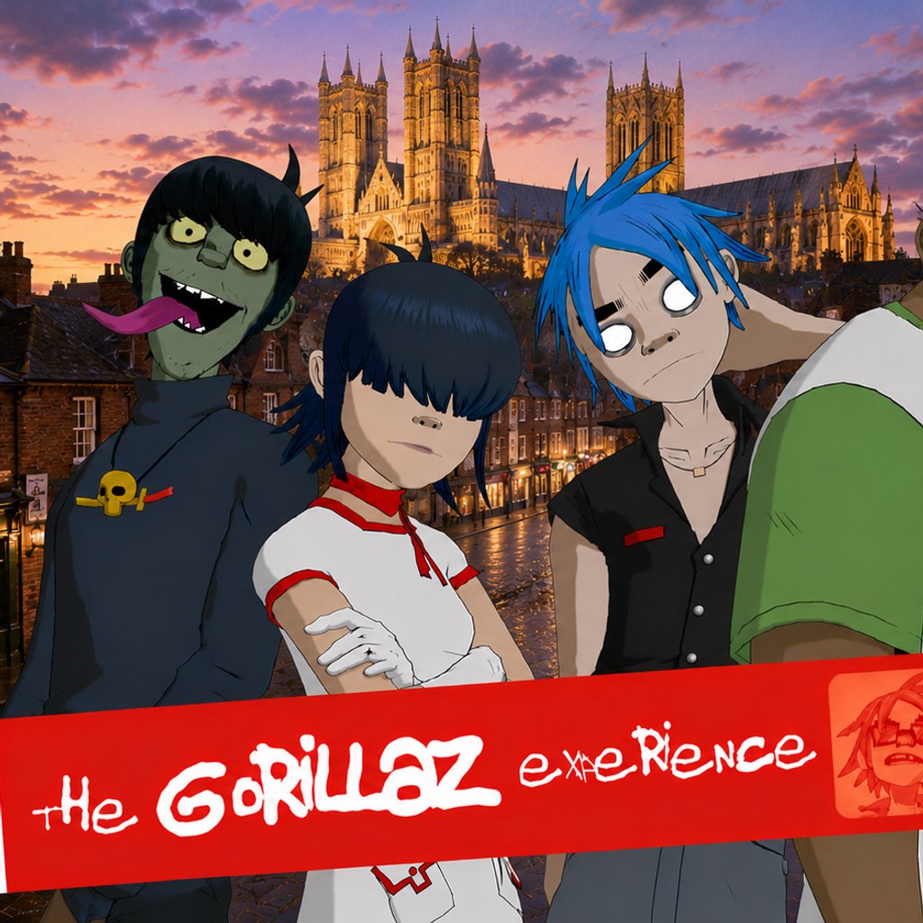 The Gorillaz Experience in Lincoln! — gig artwork