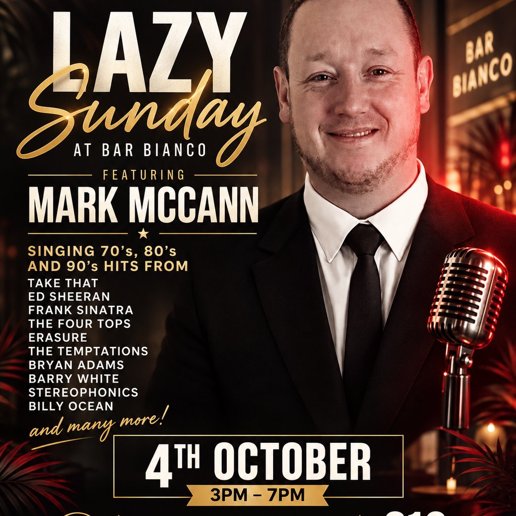 lazy Sunday Music with Mark McCann at Bar Bianco Chester Le Street, Chester Le Street