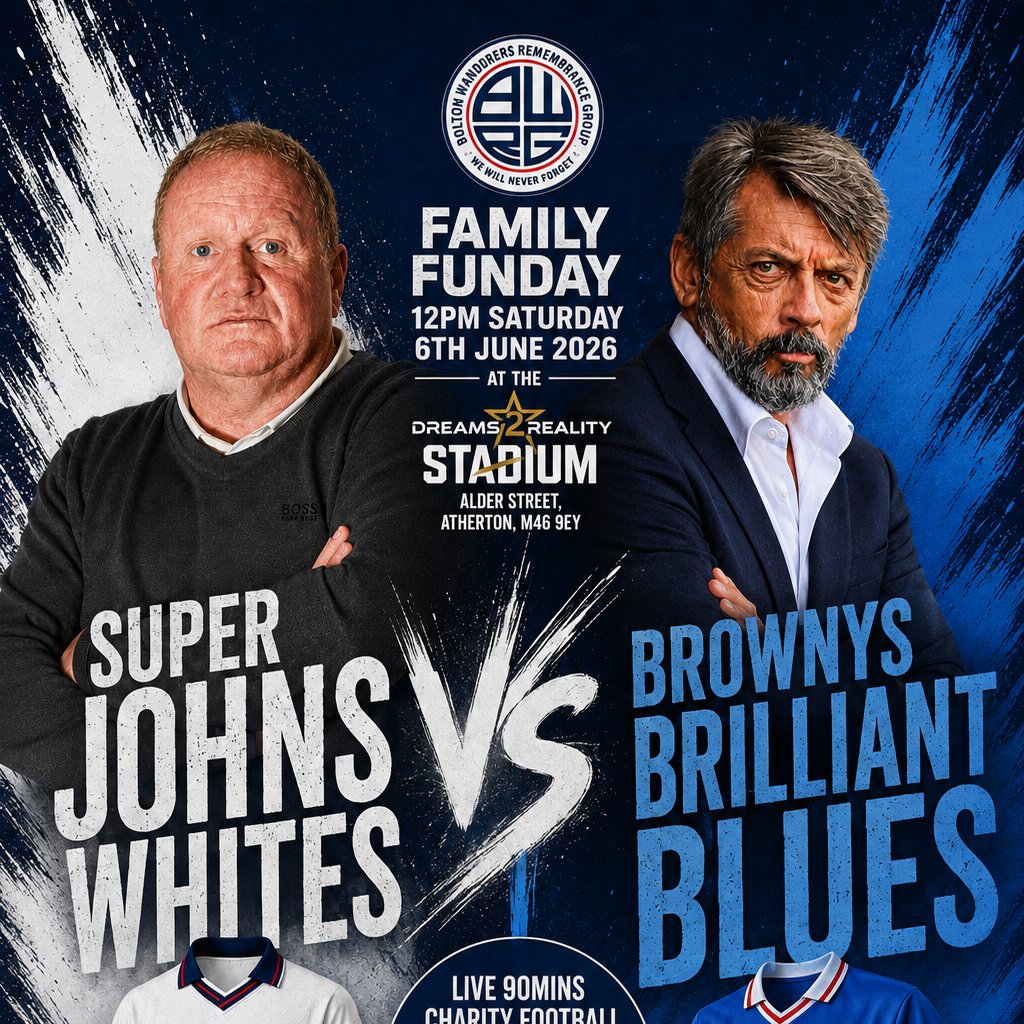 Bolton Wanderers Remembrance Group Funday and Football 2026