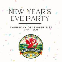 Llanidloes New Years Eve Party