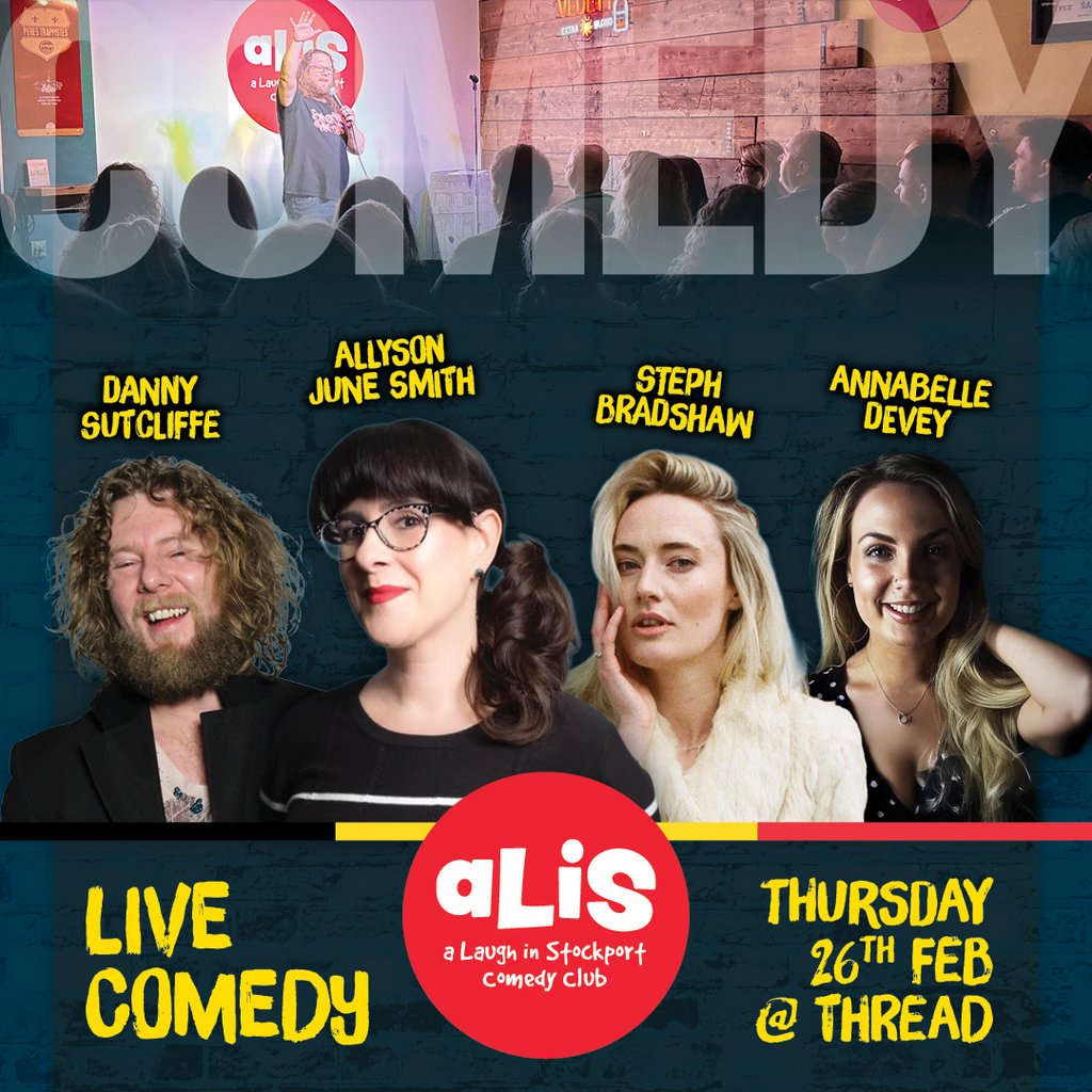 A Laugh In Stockport Comedy Club: Thurs 26 February