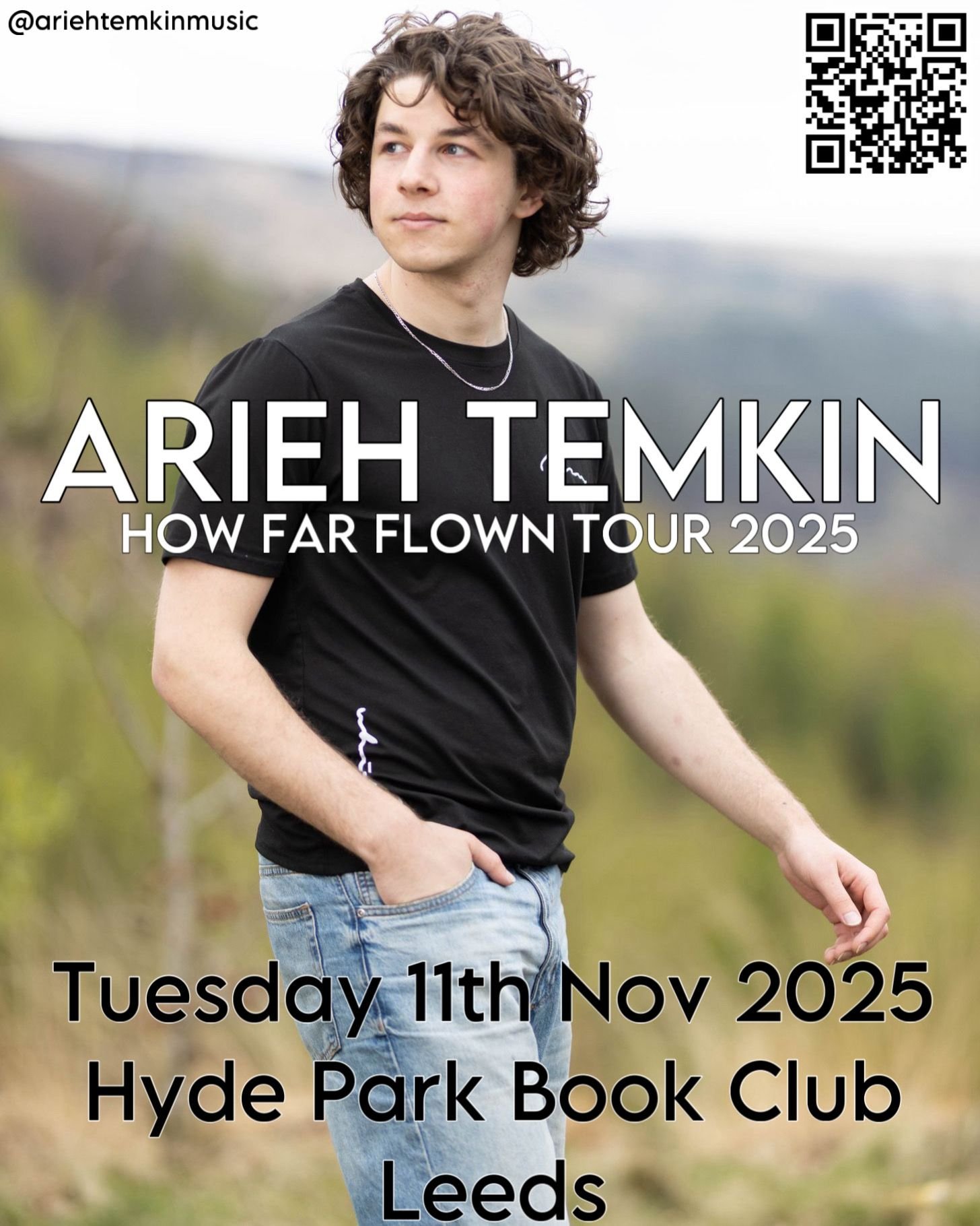 Tickets: Arieh Temkin Leeds Headline Gig How Far Flown Tour 2025 - Main Image
