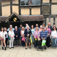 Saturday in Stratford - a guided sightseeing walking tour at Swan Fountain On Waterside