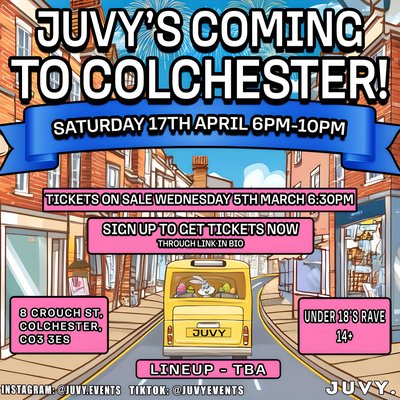 JUVY - Easter Tour 2025 - Colchester