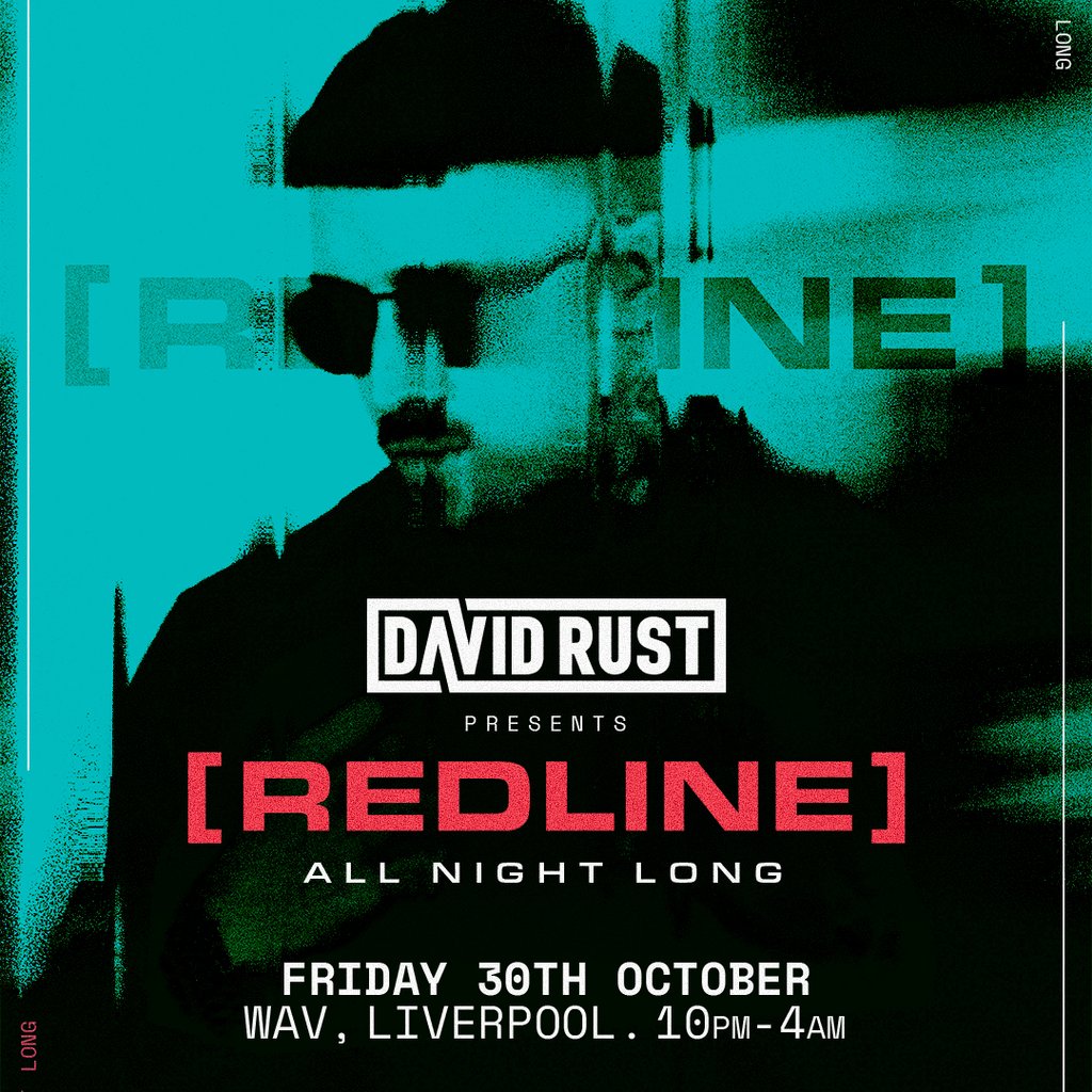 David Rust presents Redline — gig artwork