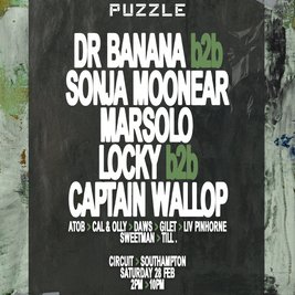 Puzzle:Dr Banana, Sonja Moonear, Marsolo, Locky & Captain Wallop