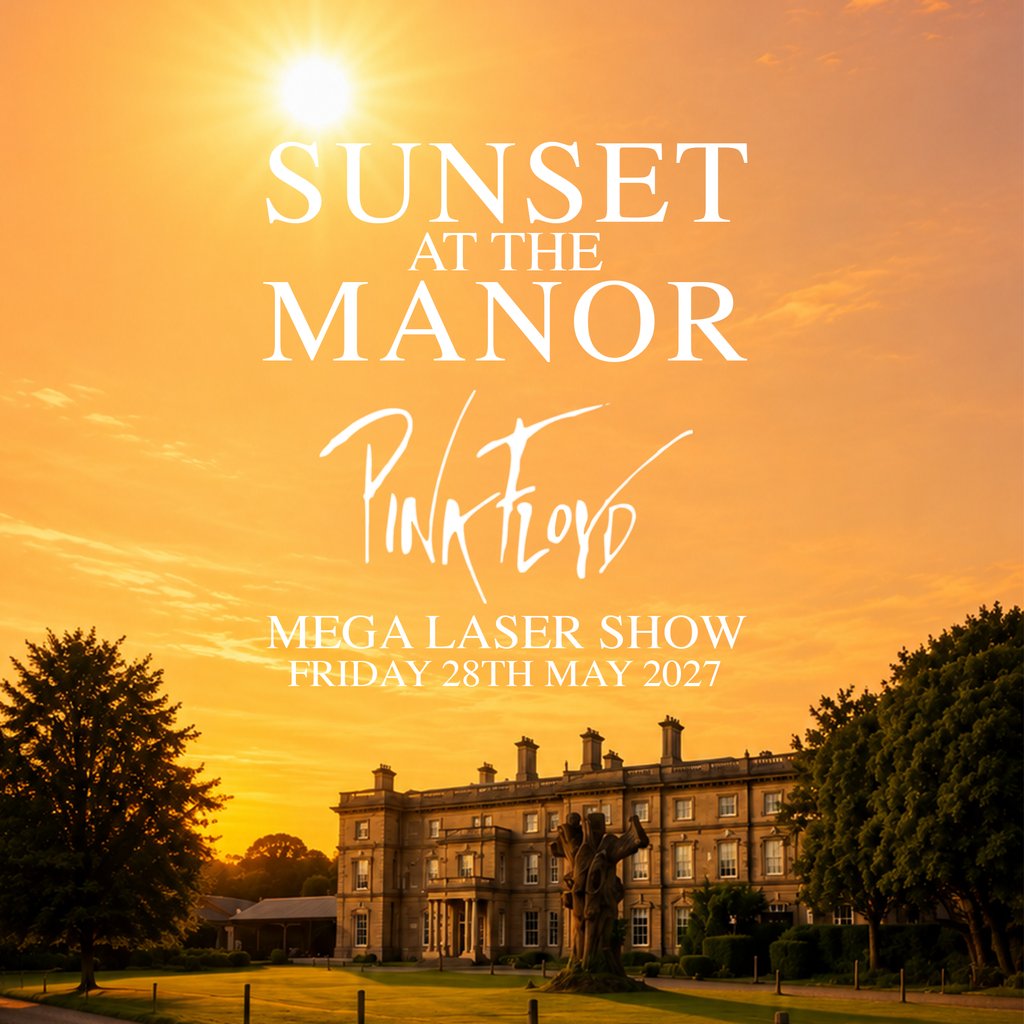 Sunset At The Manor | Pink Floyd Mega Laser Show | Kent Image