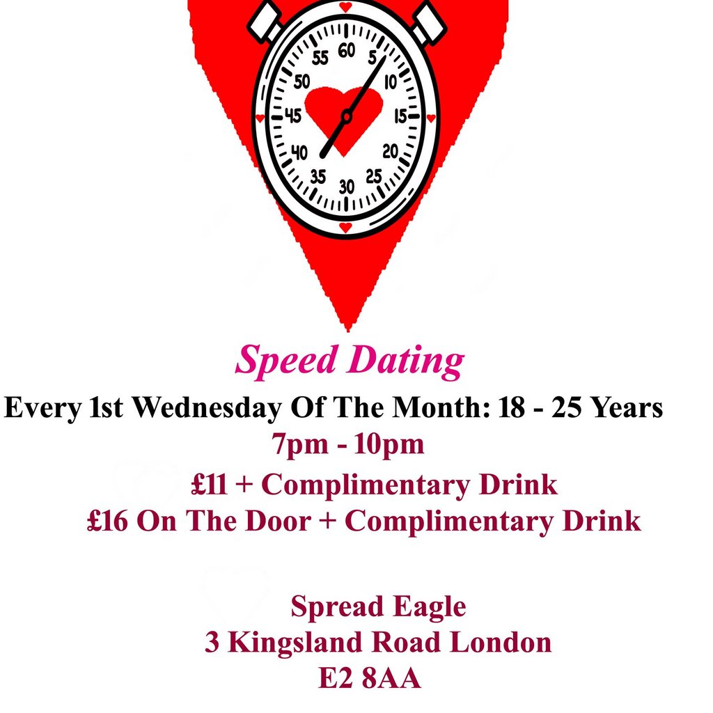 Speed Dating. 18 -  25 years. Wednesdays