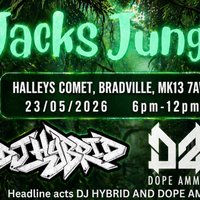 Jacks Jungle with DJ Hybrid & Dope Ammo at Halleys Comet