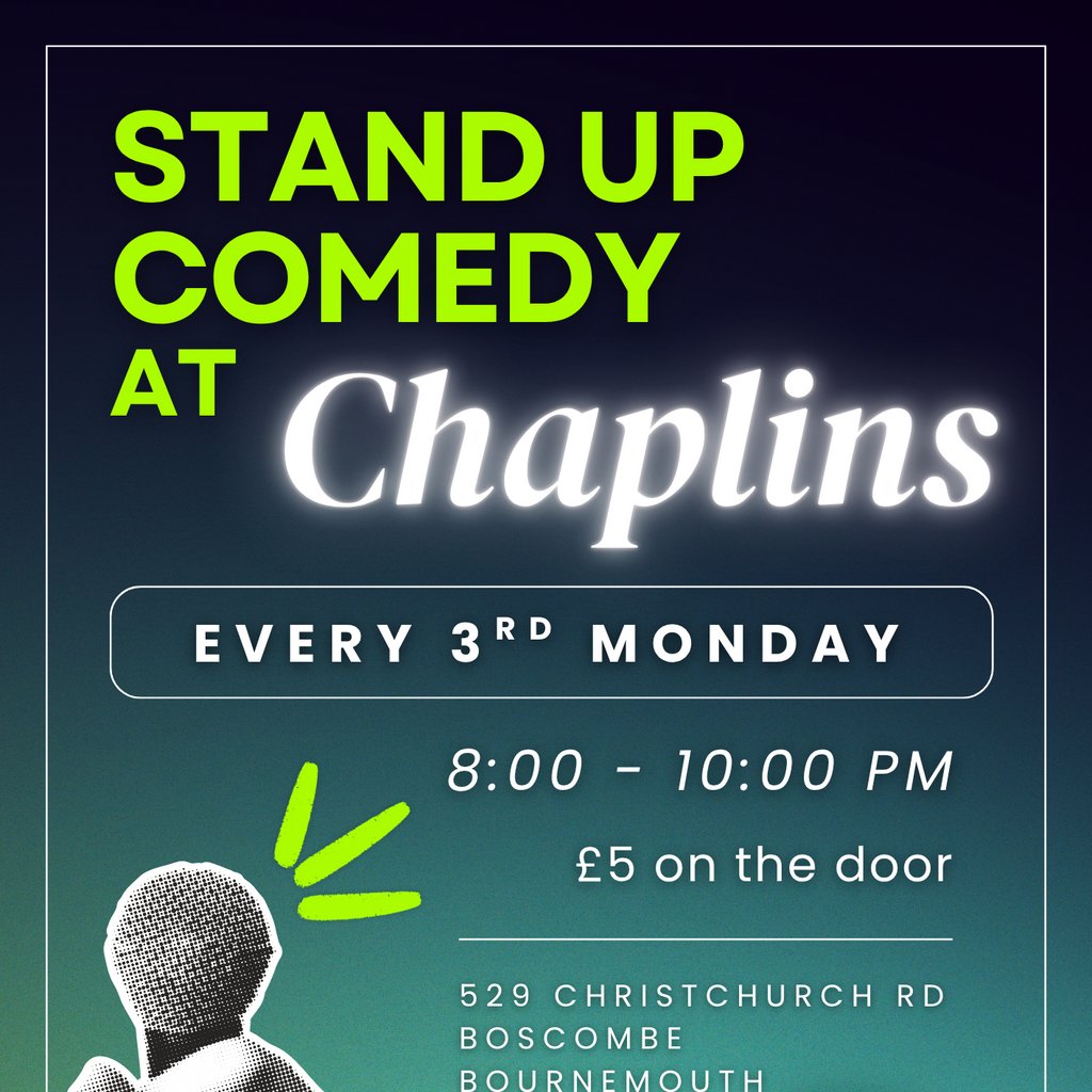 Comedy At Caplins Bar at Chaplins Cellar Bar, Bournemouth