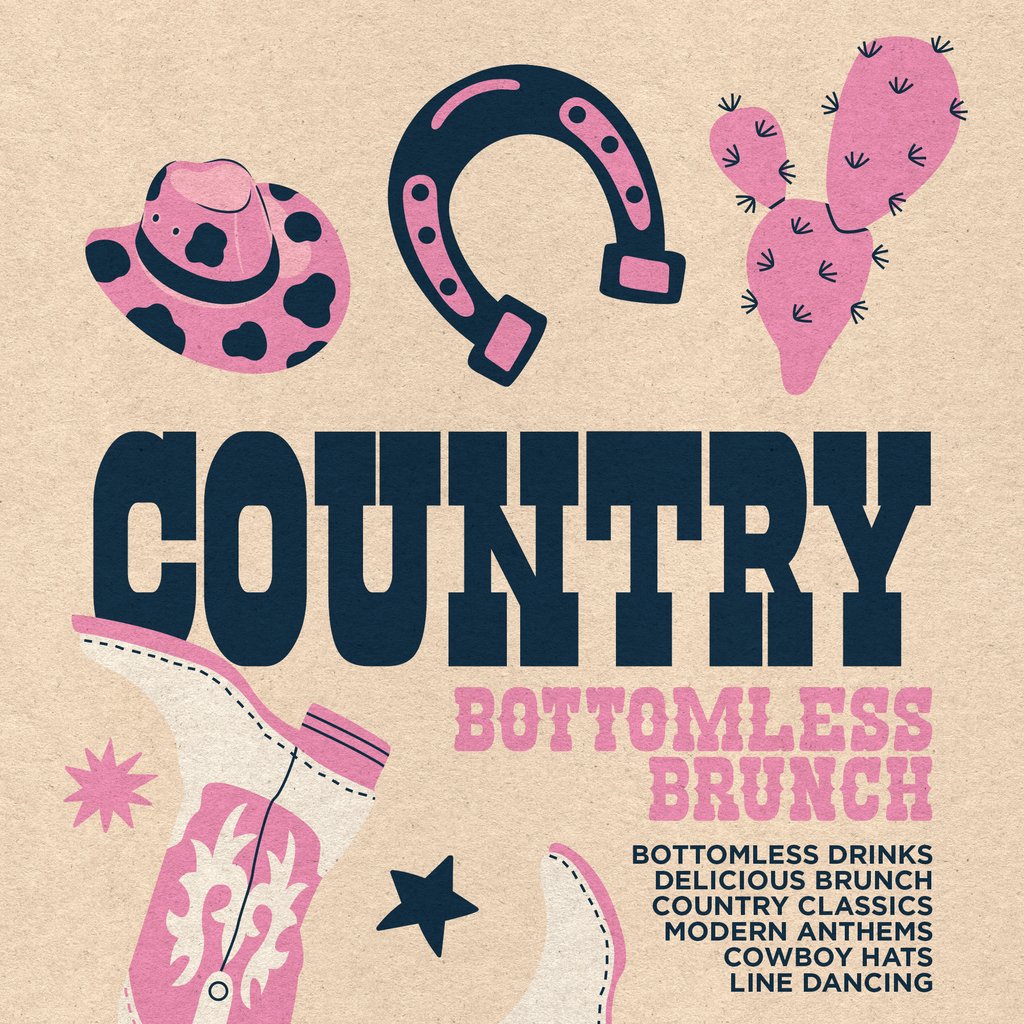 Country Bottomless Brunch - Stevenage at Cinnabar, Stevenage