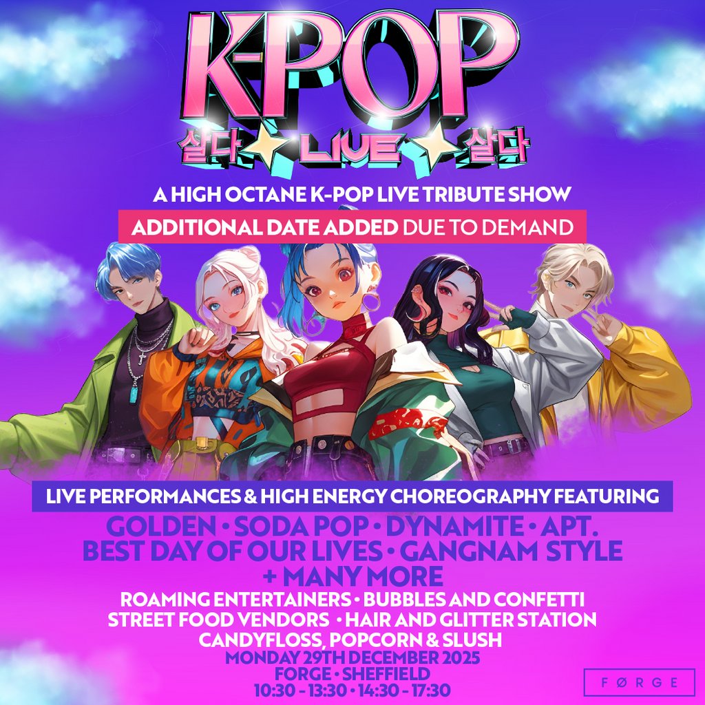 K-POP Live 2 | FORGE, Sheffield | LIMITED TICKETS LEFT!!! | FORGE