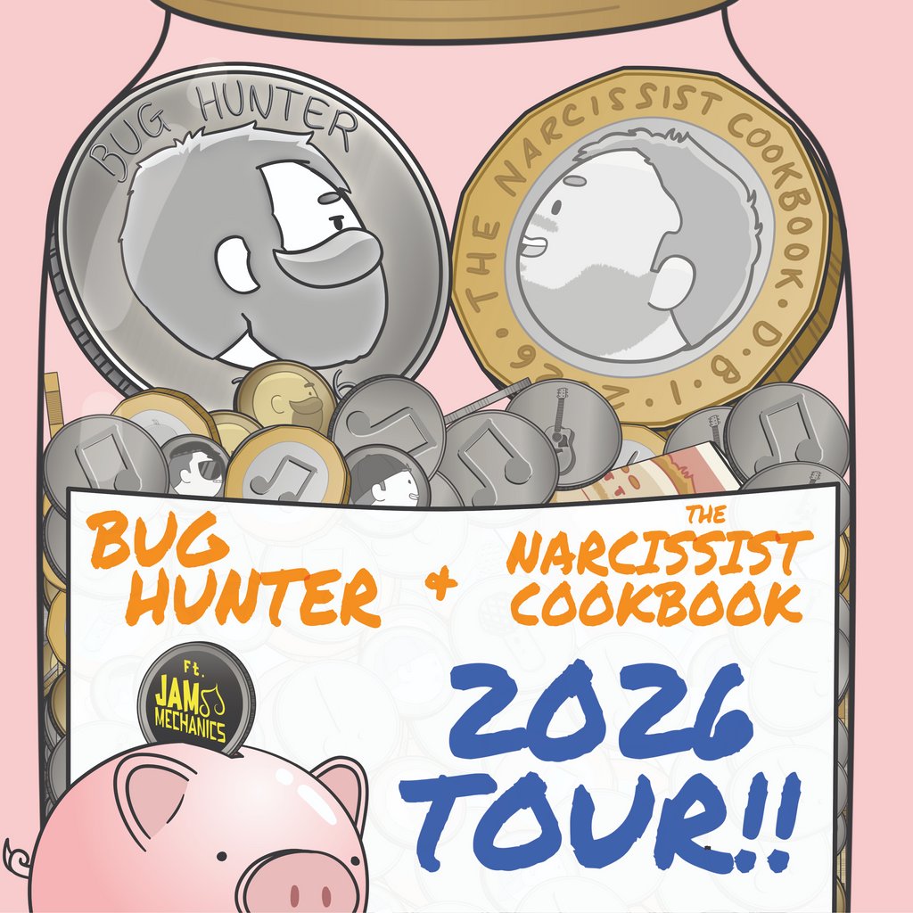 Bug Hunter, The Narcissist Cookbook & Jam Mechanics at Hare And Hounds Kings Heath, Birmingham