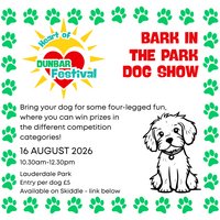 Bark in the Park Dog Show at Lauderdale Park Dunbar