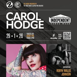 Carol Hodge live at Mr Shaws House for Independent Venue Week
