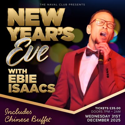 New Years Eve 2025 - Ebie Isaac's - Chinese Buffet Included