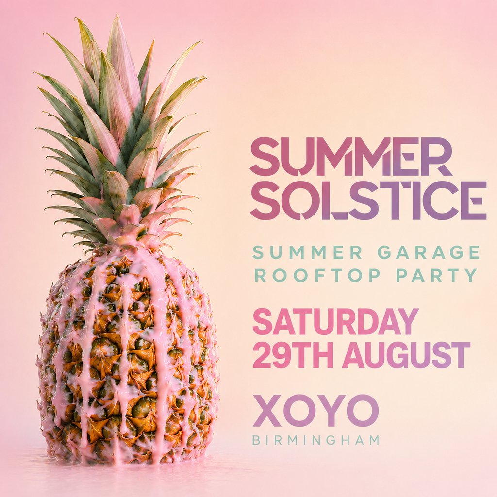 Summer Garage Rooftop Rave - Birmingham