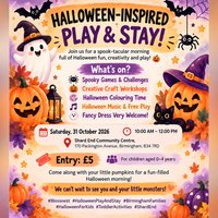 Halloween Play & Stay - Spooky Fun for Little Ones! at Shard End Community Centre