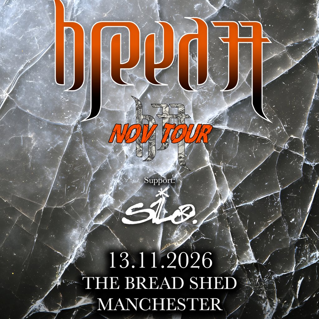 BREED 77- The Bread Shed, Manchester — gig artwork