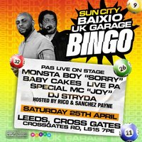 Sun City X Baixo UK Garage Bingo at Mecca Bingo Leeds Crossgates