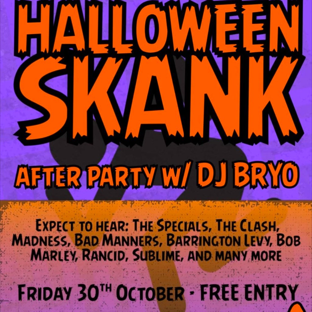 HALLOWEEN SKANK - Ska, reggae & punk club night