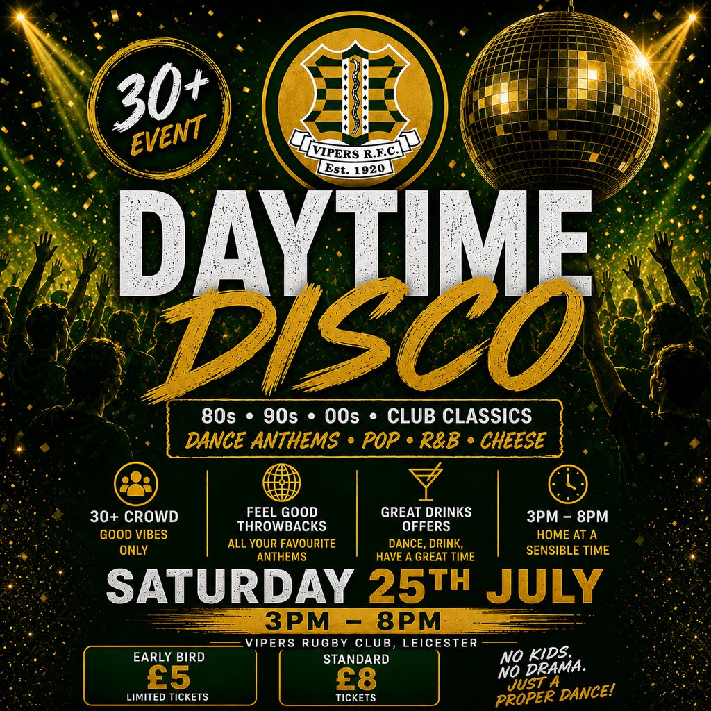 Leicester Vipers 30+ Daytime Disco