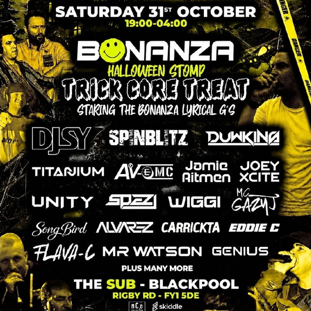 Bonanza Blackpool Halloween stomp by the sea at The Sub, Blackpool