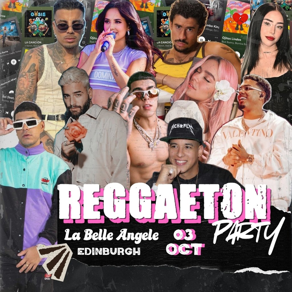 Reggaeton Party (Edinburgh) October 2026 at La Belle Angele, Edinburgh