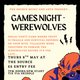 Werewolves - Social Deduction Games Night Event Title Pic