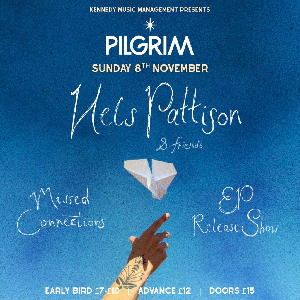 Hels Pattison + support — gig artwork