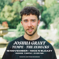 Joshua Grant + Tempe + The Zebecks at Nice N Sleazy