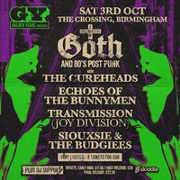 Golden Years: Goth & Post-Punk Special w/ The Cureheads & more at The Crossing Digbeth