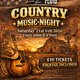 Country music night in fluid Event Title Pic